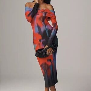 AFRM Vibrant Long Sleeve Maxi Dress